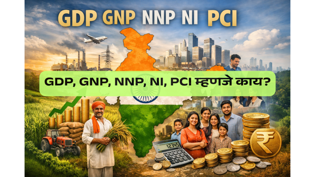 GDP, GNP, NNP, NI, PCI म्हणजे काय