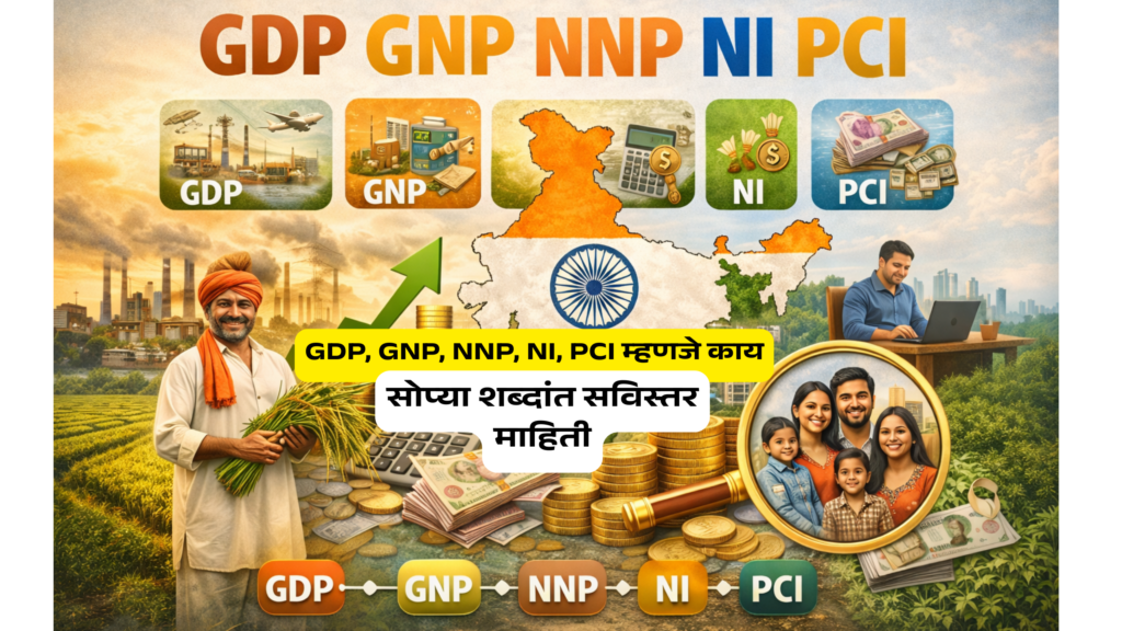 GDP, GNP, NNP, NI, PCI म्हणजे काय