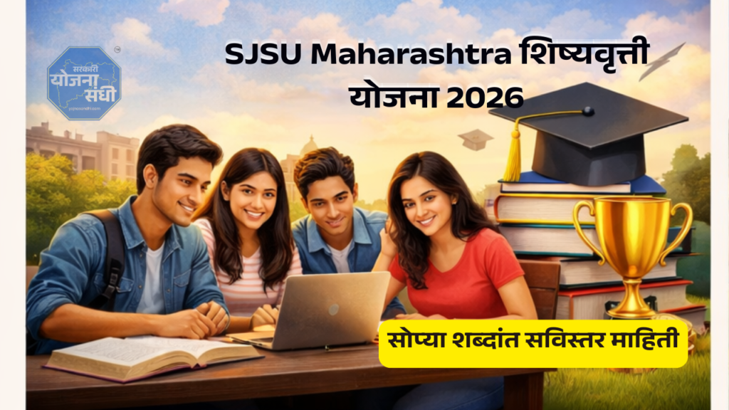 SJSU Maharashtra शिष्यवृत्ती योजना 2026