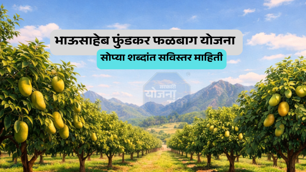 महाराष्ट्रातील शेतकऱ्यांचे उत्पन्न वाढवण्यासाठी आणि शेतीला अधिक फायदेशीर बनवण्यासाठी राज्य शासनाने सुरू केलेली भाऊसाहेब फुंडकर फळबाग योजना ही अत्यंत महत्त्वाची योजना आहे. आजच्या काळात फळबाग शेती हा दीर्घकालीन उत्पन्नाचा मजबूत पर्याय ठरत आहे आणि ही योजना त्यासाठी मोठी मदत करते.